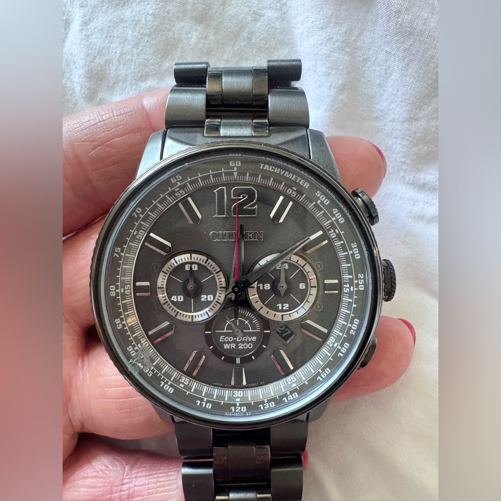 Citizen Nighthawk Eco-Drive Gray Chronograph Watch